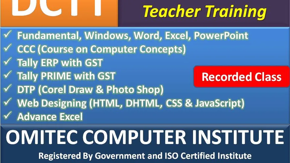Diploma in Computer Teacher Training - DCTT